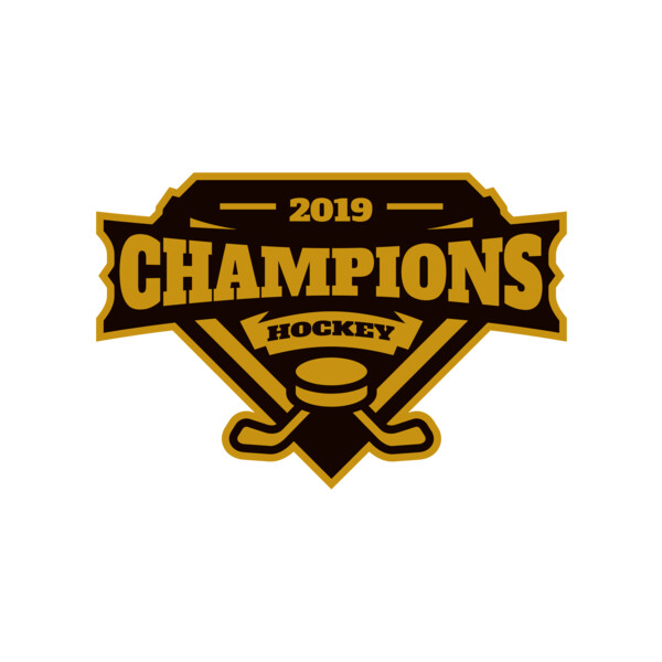 Champions Hockey logo template Thumbnail