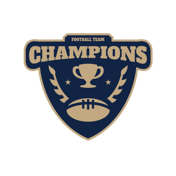 Champions Football Team logo template Thumbnail