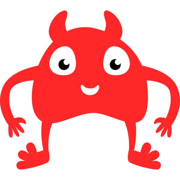 Cute Red Monster Thumbnail