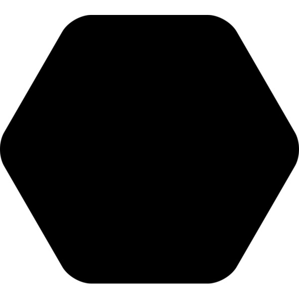 Rounded Hexagon Badge Thumbnail