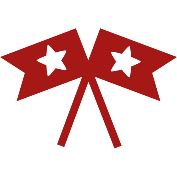 Crossed Patriotic Flags Thumbnail