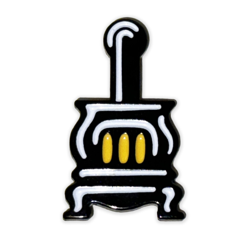 Potbelly Stove Lapel Pin Thumbnail